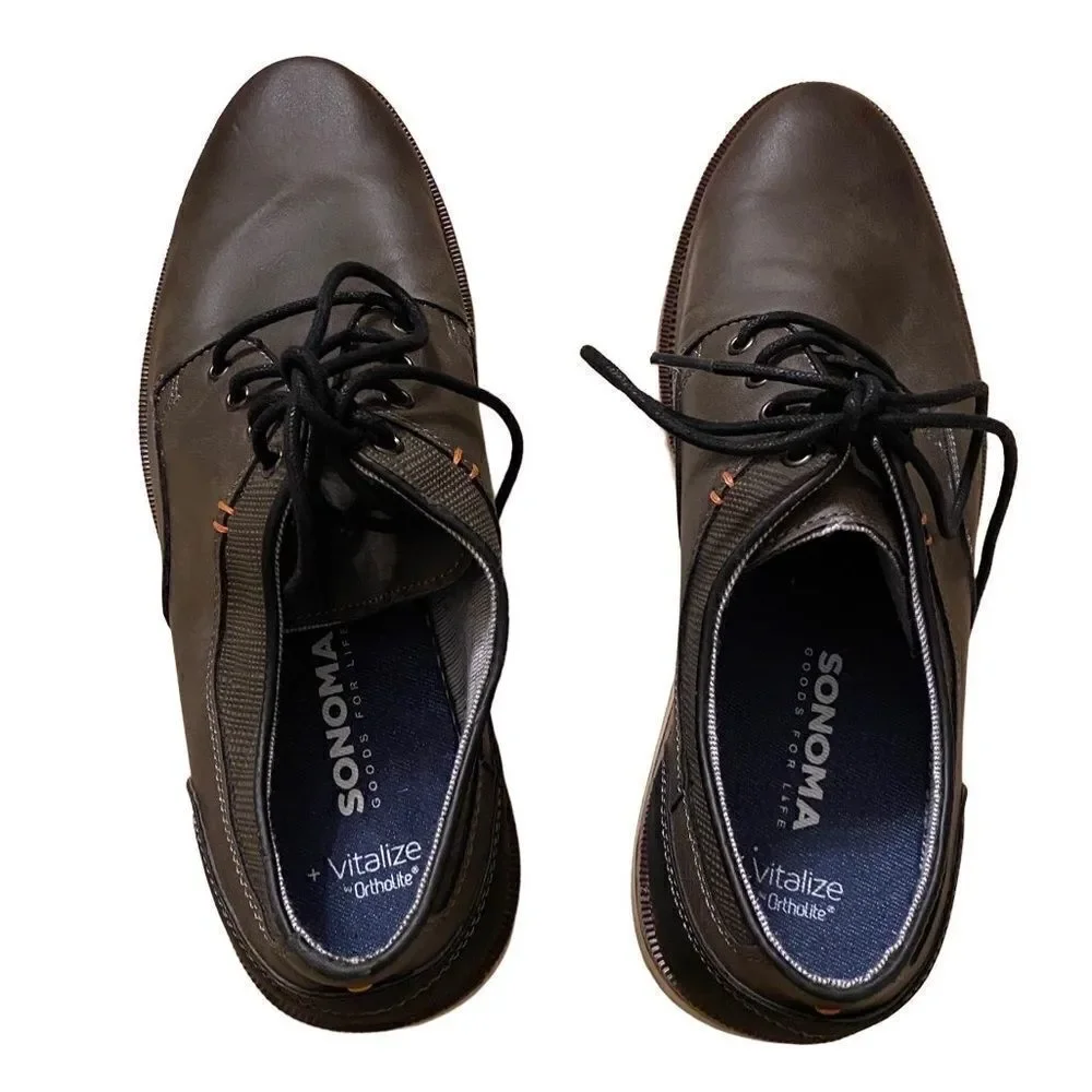 Sonoma Lace Oxford Brown Vitalize by Ortholite Sole 10.5